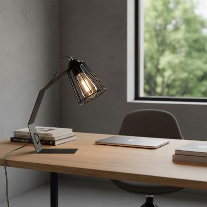 Stolna lampa NANDO 1xE27/15W/230V crna