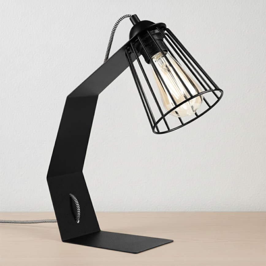 Stolna lampa NANDO 1xE27/15W/230V crna