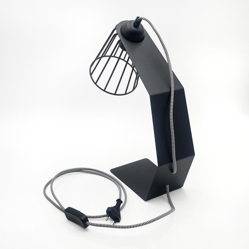 Stolna lampa NANDO 1xE27/15W/230V crna