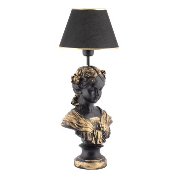 Stolna lampa OPELYA 1xE27/40W/230V crna/zlatna