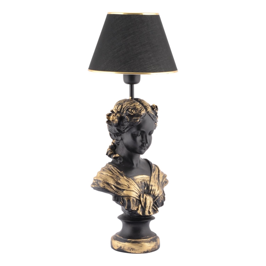 Stolna lampa OPELYA 1xE27/40W/230V crna/zlatna