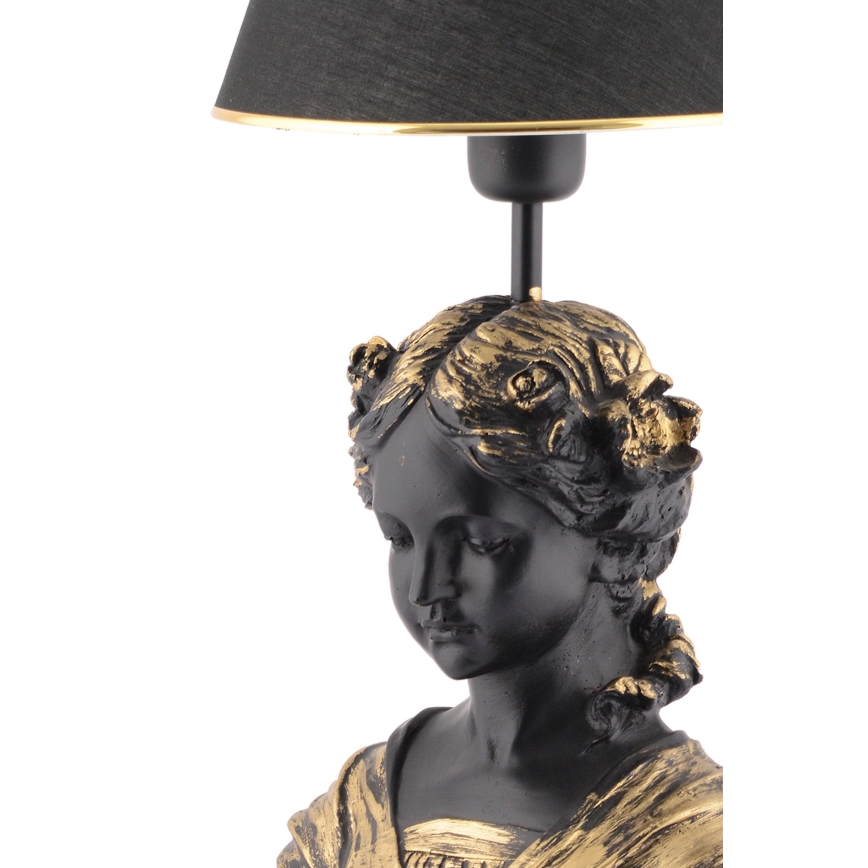 Stolna lampa OPELYA 1xE27/40W/230V crna/zlatna