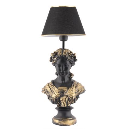 Stolna lampa OPELYA 1xE27/40W/230V crna/zlatna