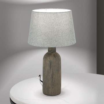 Stolna lampa ORCHID 1xE27/40W/230V keramika smeđa/siva