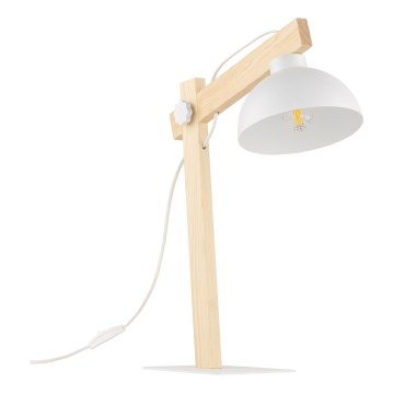 Stolna lampa OSLO 1xE27/15W/230V bor/bijela