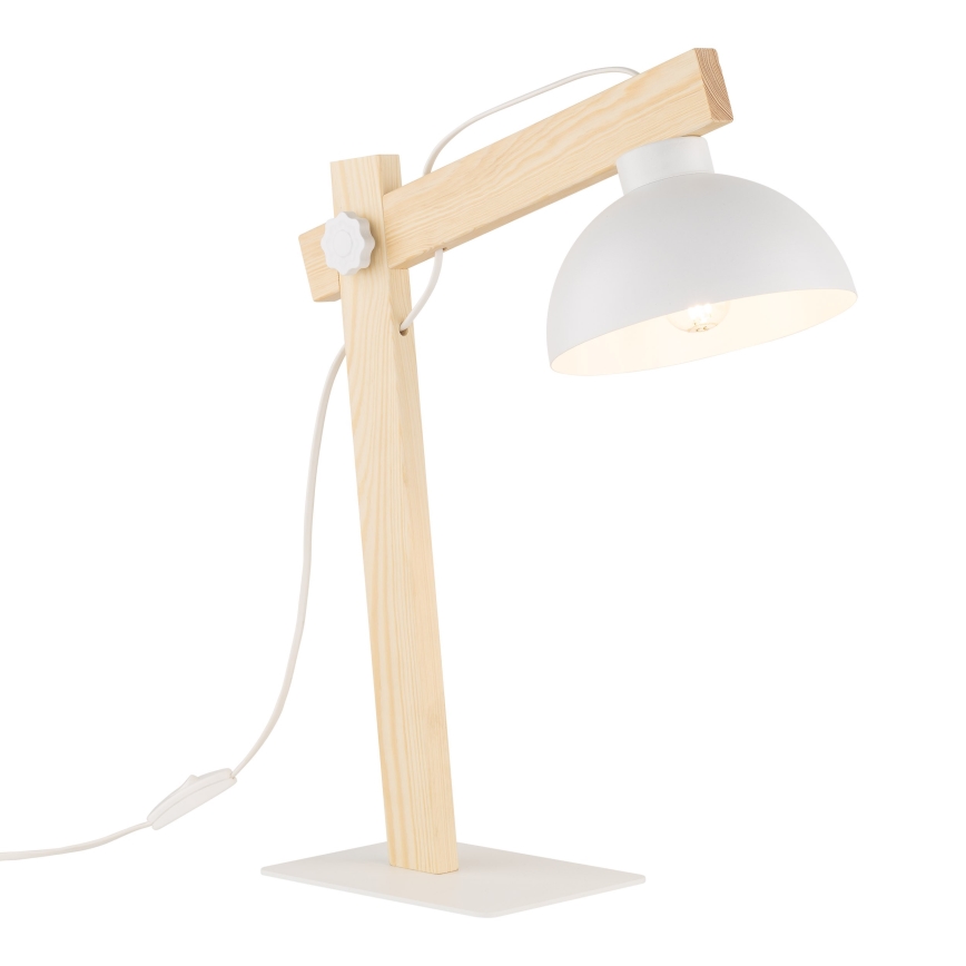 Stolna lampa OSLO 1xE27/15W/230V bor/bijela