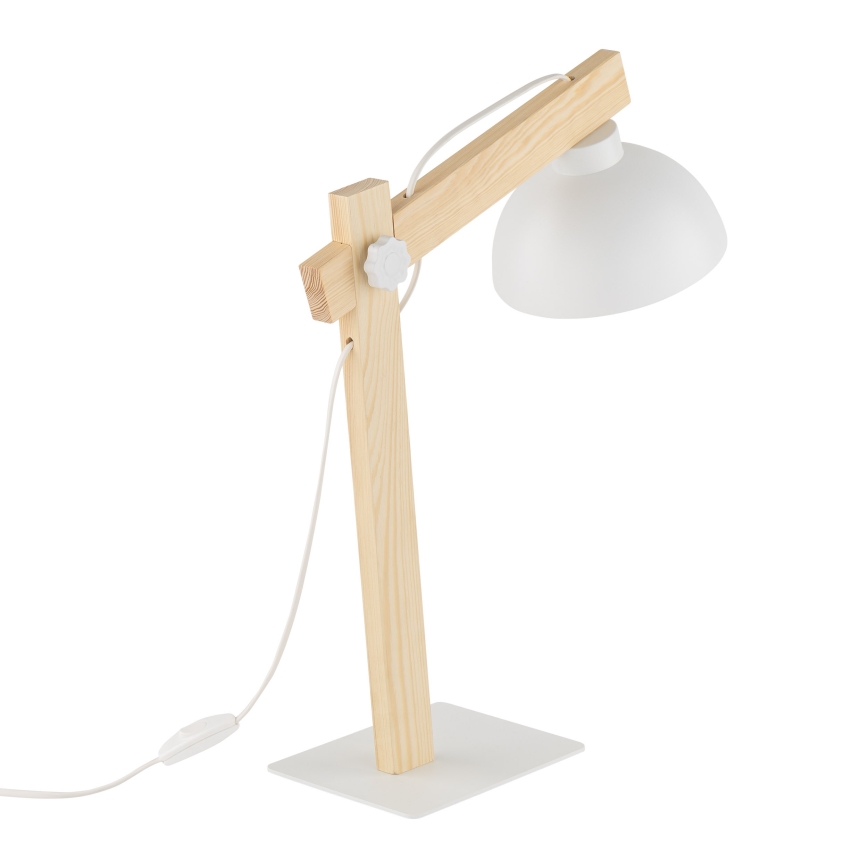 Stolna lampa OSLO 1xE27/15W/230V bor/bijela