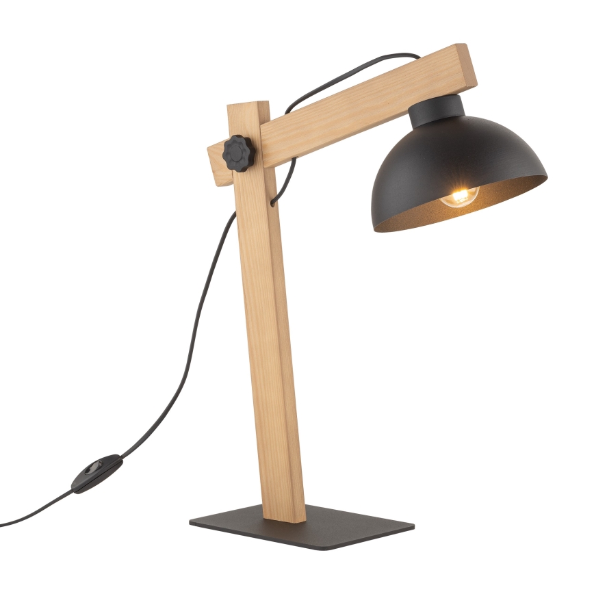 Stolna lampa OSLO 1xE27/15W/230V bor/crna