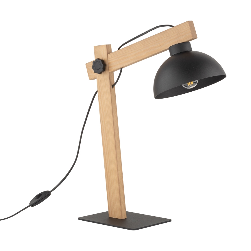 Stolna lampa OSLO 1xE27/15W/230V bor/crna