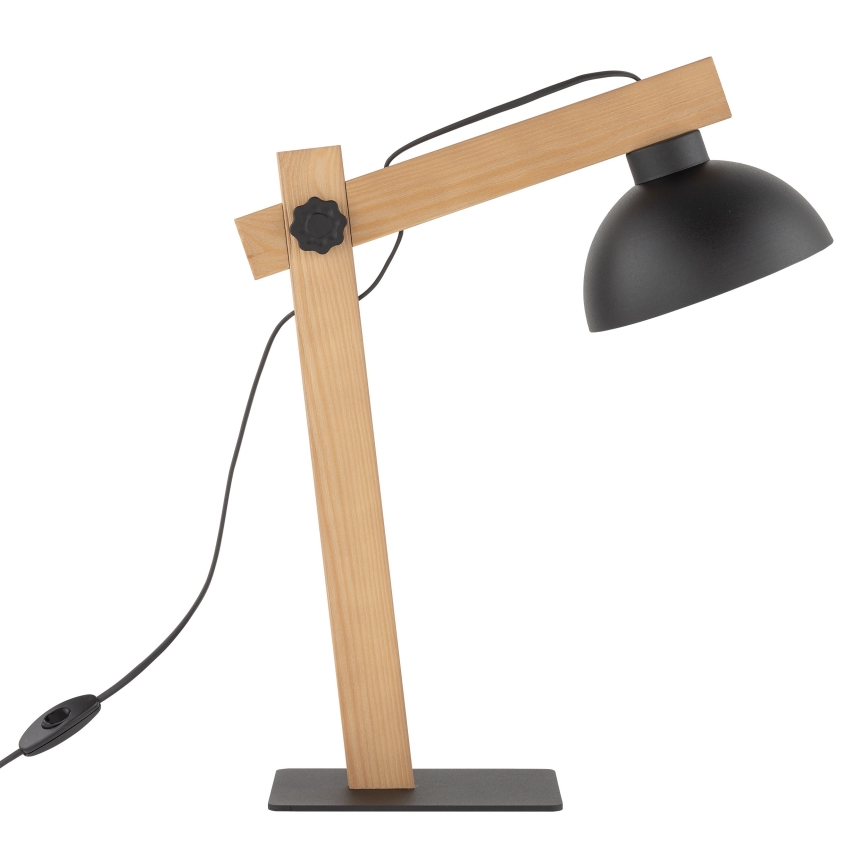 Stolna lampa OSLO 1xE27/15W/230V bor/crna