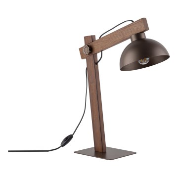 Stolna lampa OSLO 1xE27/15W/230V orah/smeđa