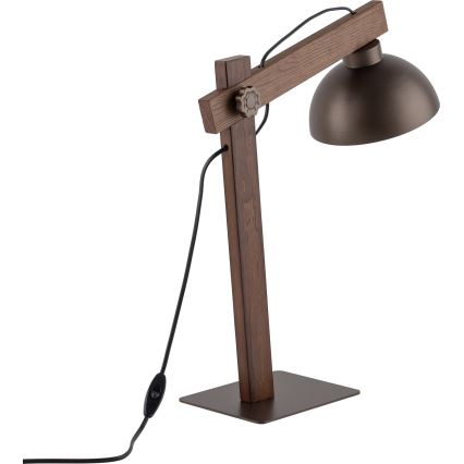Stolna lampa OSLO 1xE27/15W/230V orah/smeđa