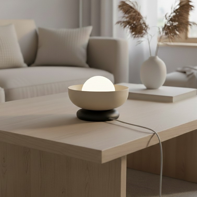 Stolna lampa OZZY 1xG9/8W/230V bež