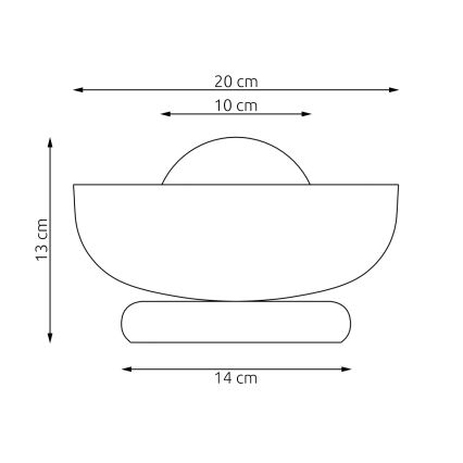Stolna lampa OZZY 1xG9/8W/230V bijela