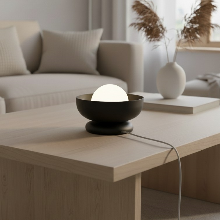 Stolna lampa OZZY 1xG9/8W/230V crna