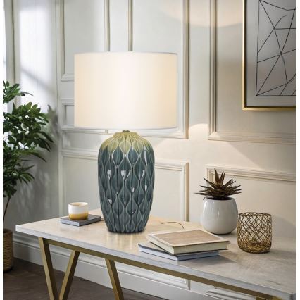 Stolna lampa PINEAPLE 1xE27/40W/230V bijela/zelena
