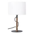 Stolna lampa PINUS 1xE27/40W/230V bijela/drvo