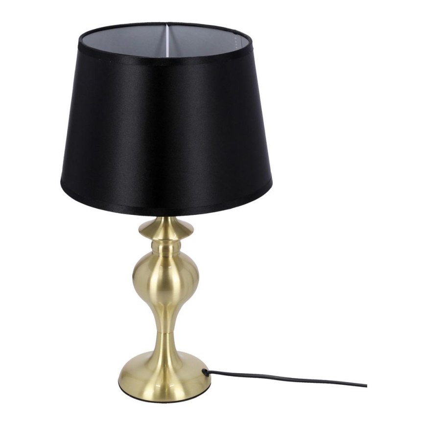 Stolna lampa PRIMA GOLD 1xE27/60W/230V crna/zlatna