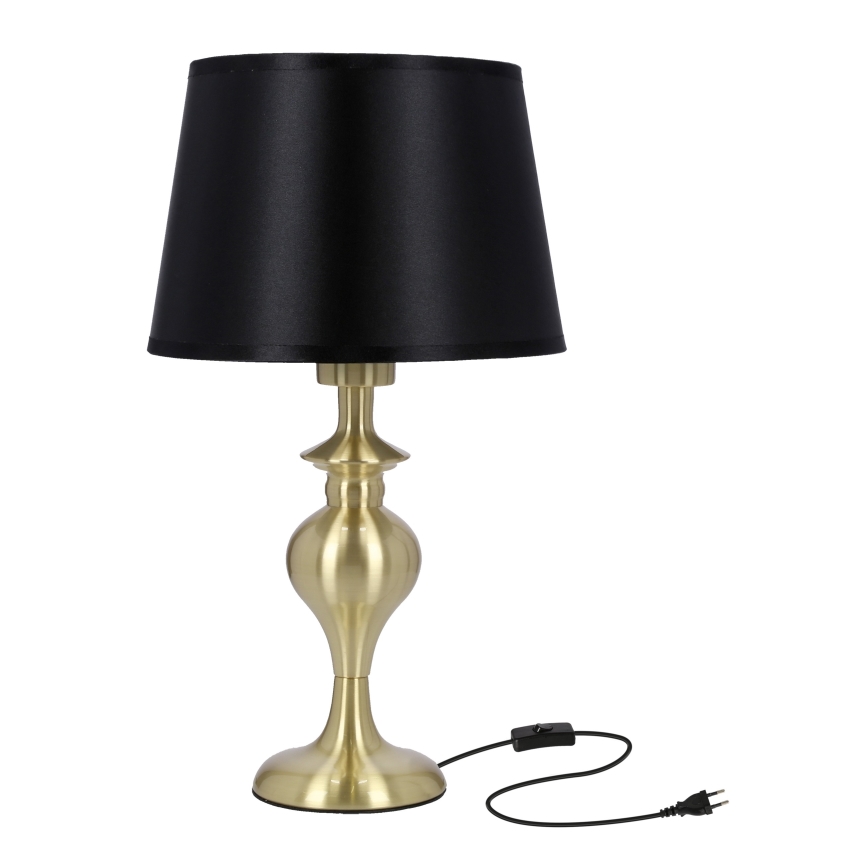 Stolna lampa PRIMA GOLD 1xE27/60W/230V crna/zlatna