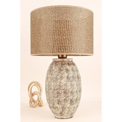 Stolna lampa RAMZES 1xE27/40W/230V bež