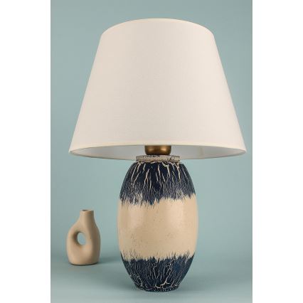 Stolna lampa RAMZES 1xE27/40W/230V bežna/plava