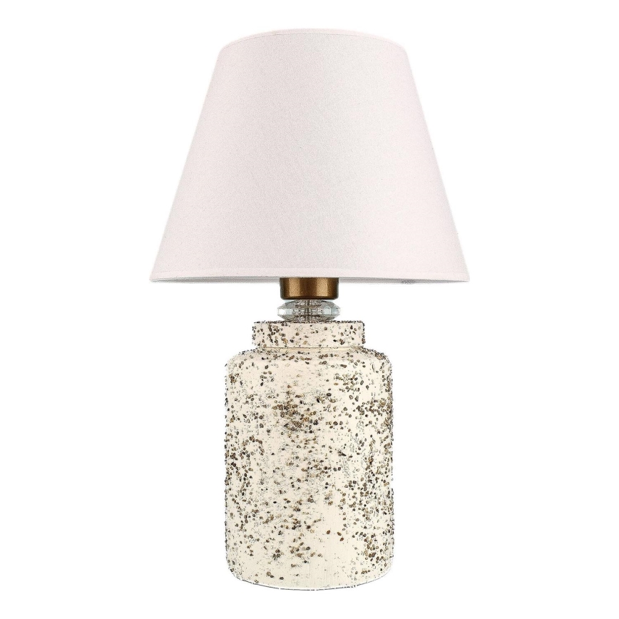 Stolna lampa RAMZES 1xE27/40W/230V bijela/bež