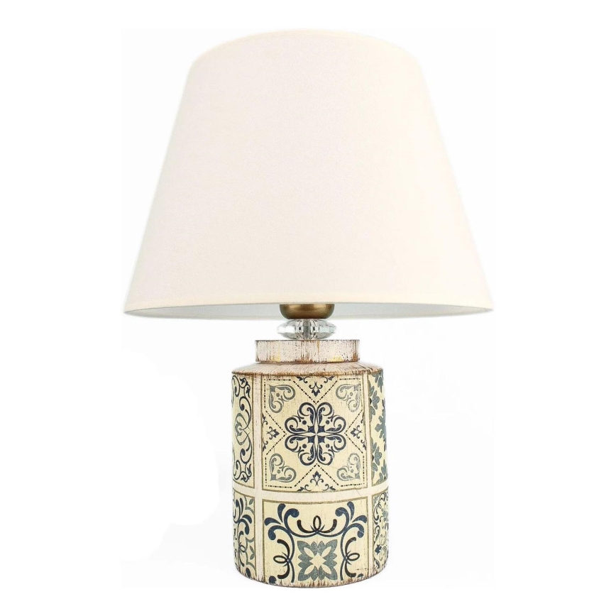 Stolna lampa RAMZES 1xE27/40W/230V bijela