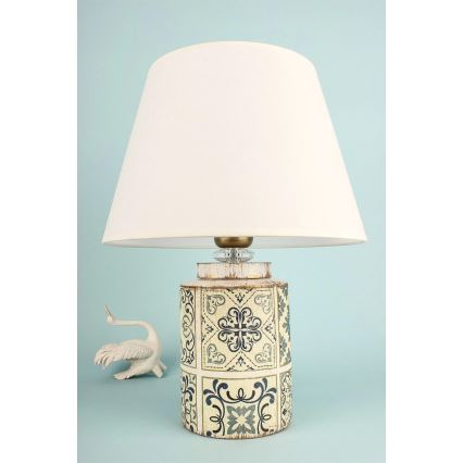 Stolna lampa RAMZES 1xE27/40W/230V bijela