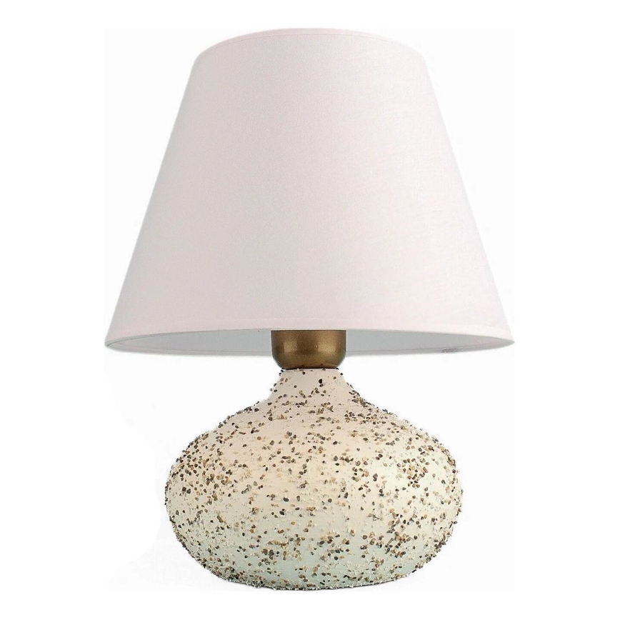 Stolna lampa RAMZES 1xE27/40W/230V bijela