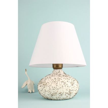 Stolna lampa RAMZES 1xE27/40W/230V bijela