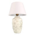 Stolna lampa RAMZES 1xE27/40W/230V bijela/krem