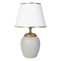 Stolna lampa RAMZES 1xE27/40W/230V bijela/siva