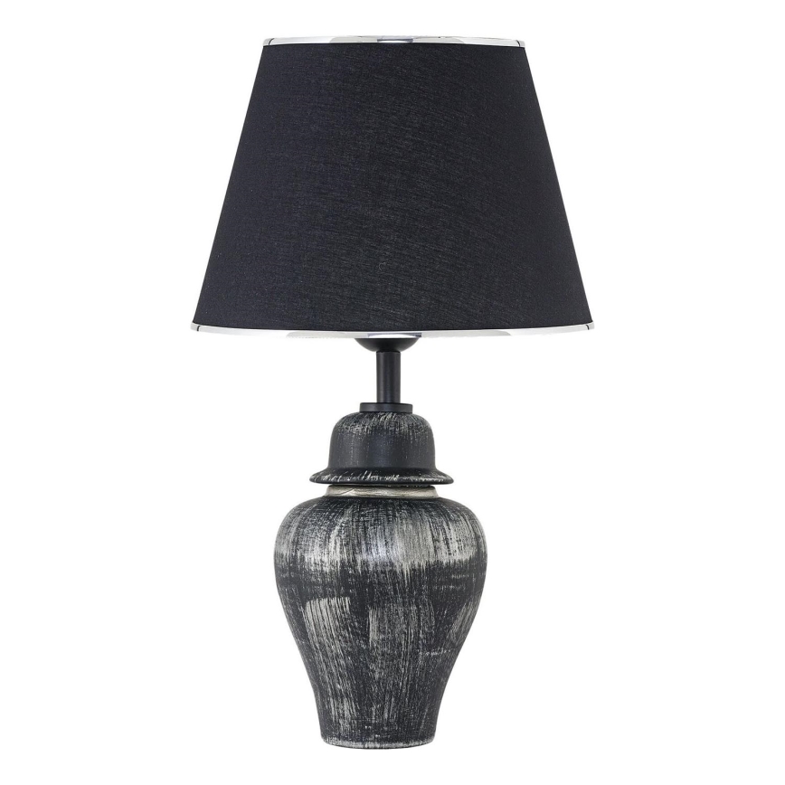 Stolna lampa RAMZES 1xE27/40W/230V crna/srebrna