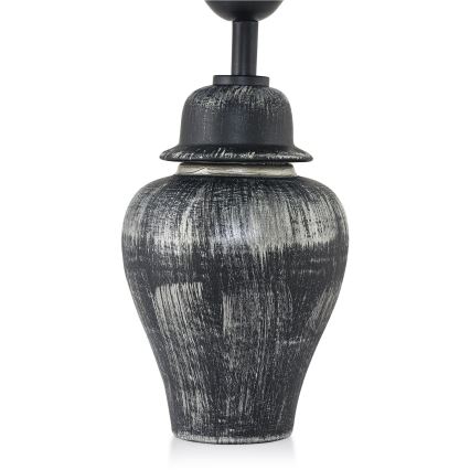 Stolna lampa RAMZES 1xE27/40W/230V crna/srebrna