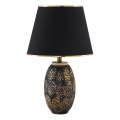 Stolna lampa RAMZES 1xE27/40W/230V crna/zlatna