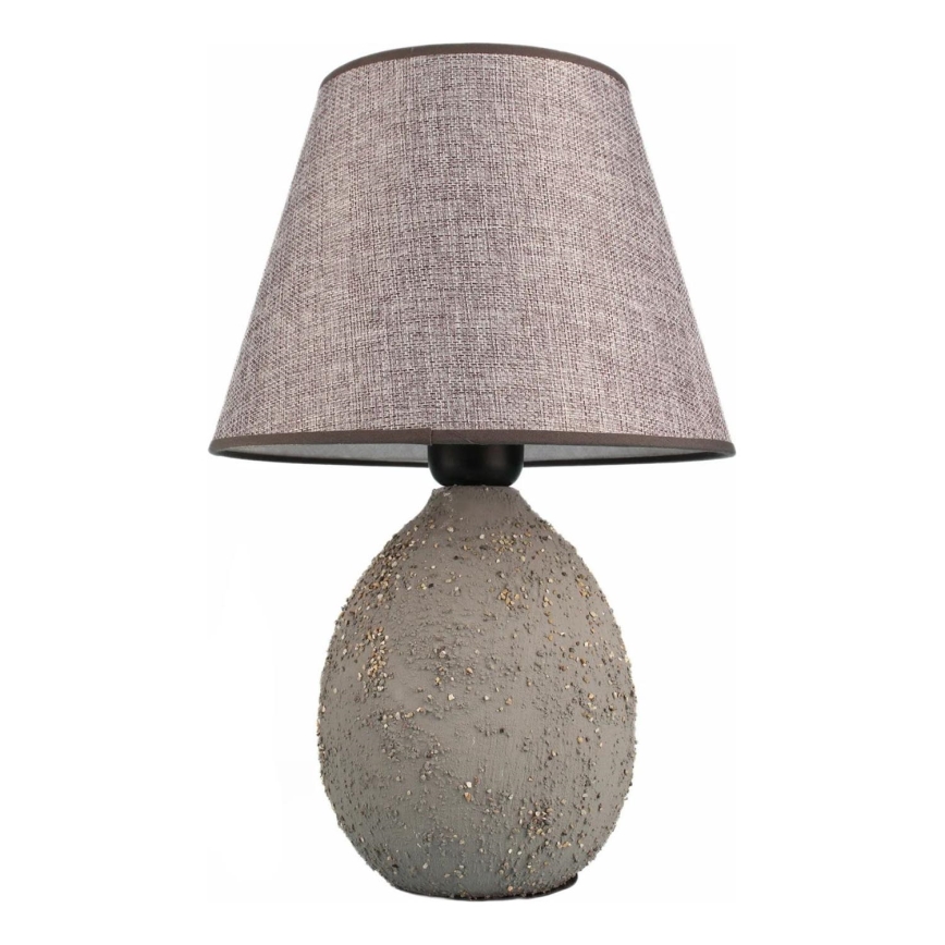 Stolna lampa RAMZES 1xE27/40W/230V siva