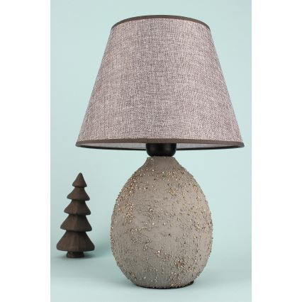 Stolna lampa RAMZES 1xE27/40W/230V siva