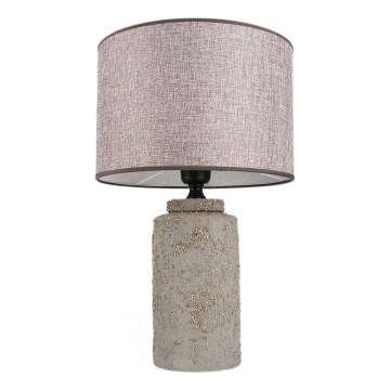 Stolna lampa RAMZES 1xE27/40W/230V siva