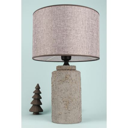 Stolna lampa RAMZES 1xE27/40W/230V siva