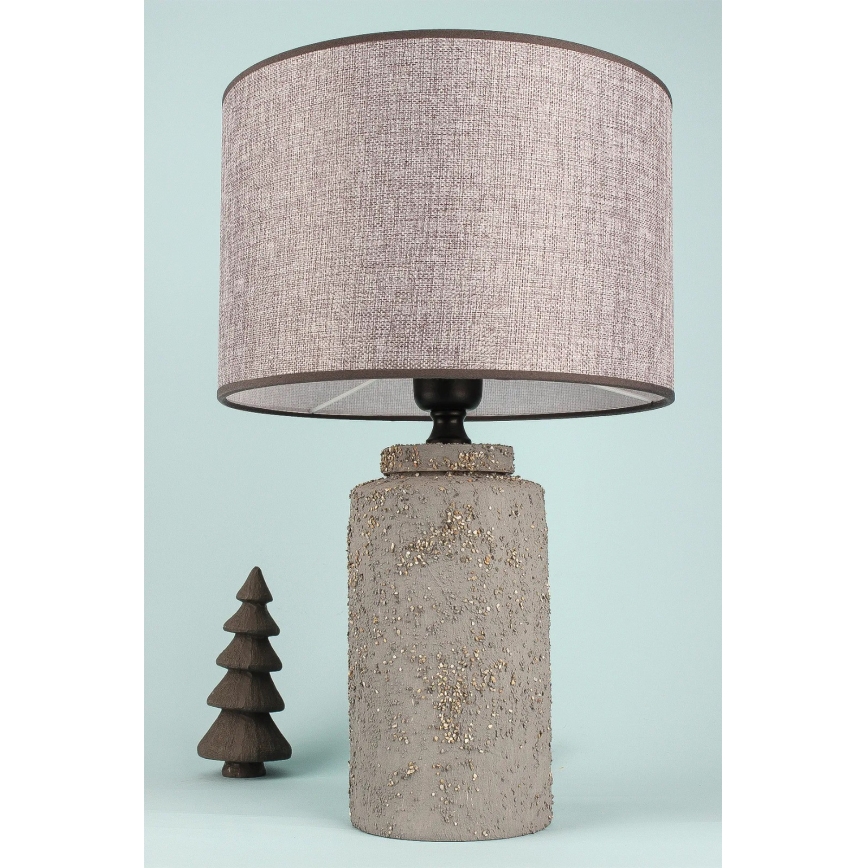 Stolna lampa RAMZES 1xE27/40W/230V siva