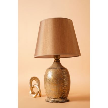 Stolna lampa RAMZES 1xE27/40W/230V smeđa