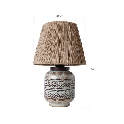 Stolna lampa RAMZES 1xE27/40W/230V smeđa