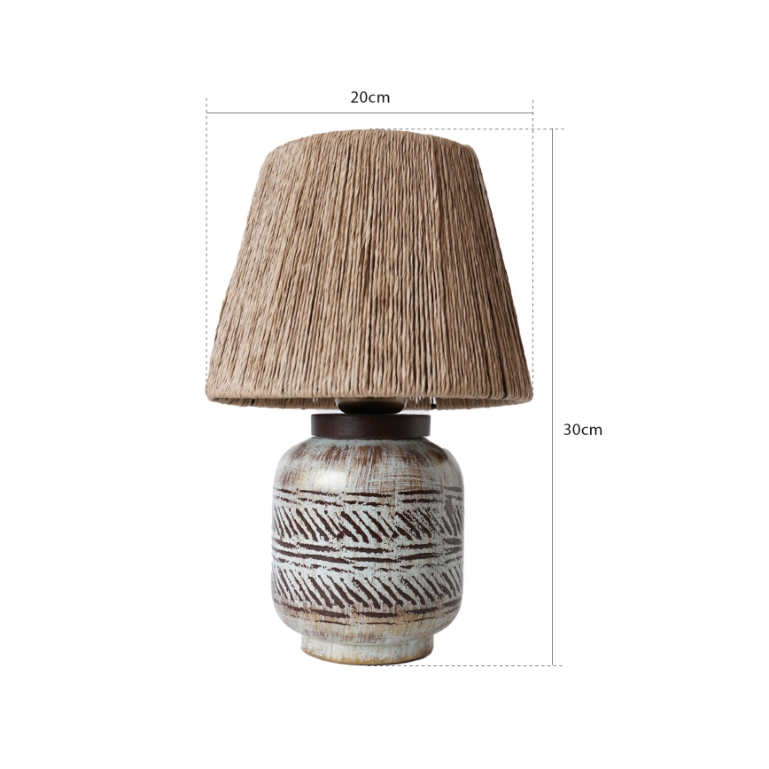 Stolna lampa RAMZES 1xE27/40W/230V smeđa