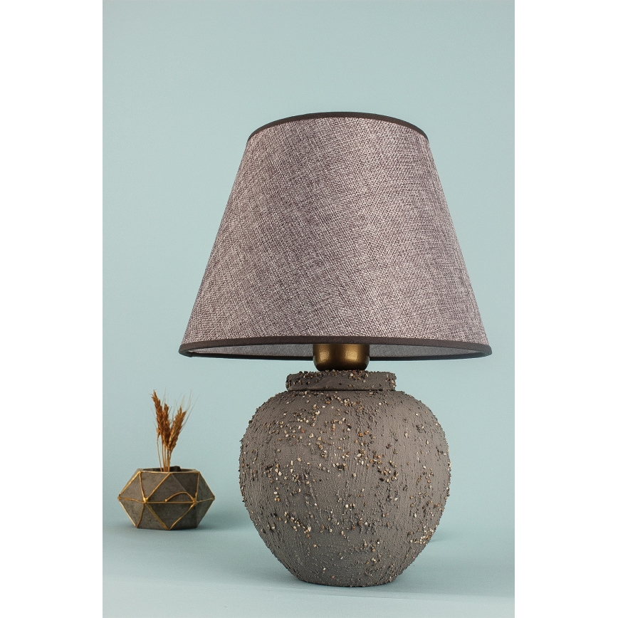 Stolna lampa RAMZES 1xE27/40W/230V smeđa