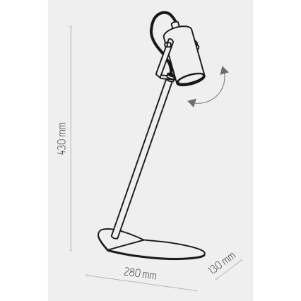 Stolna lampa REDO 1xGU10/10W/230V crna