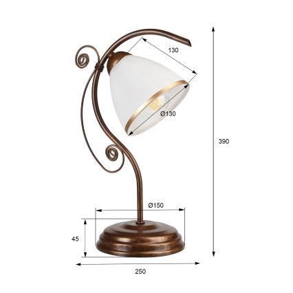 Stolna lampa RETRO II 1xE27/60W/230V