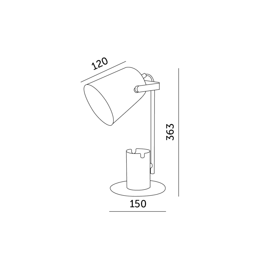 Stolna lampa ROLIG 1xE27/25W/230V bijela
