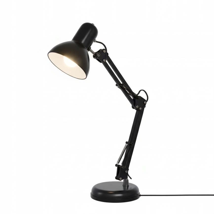 Stolna lampa s kopčom 2 u 1 1xE27/60W/230V crna