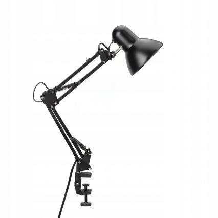 Stolna lampa s kopčom 2 u 1 1xE27/60W/230V crna