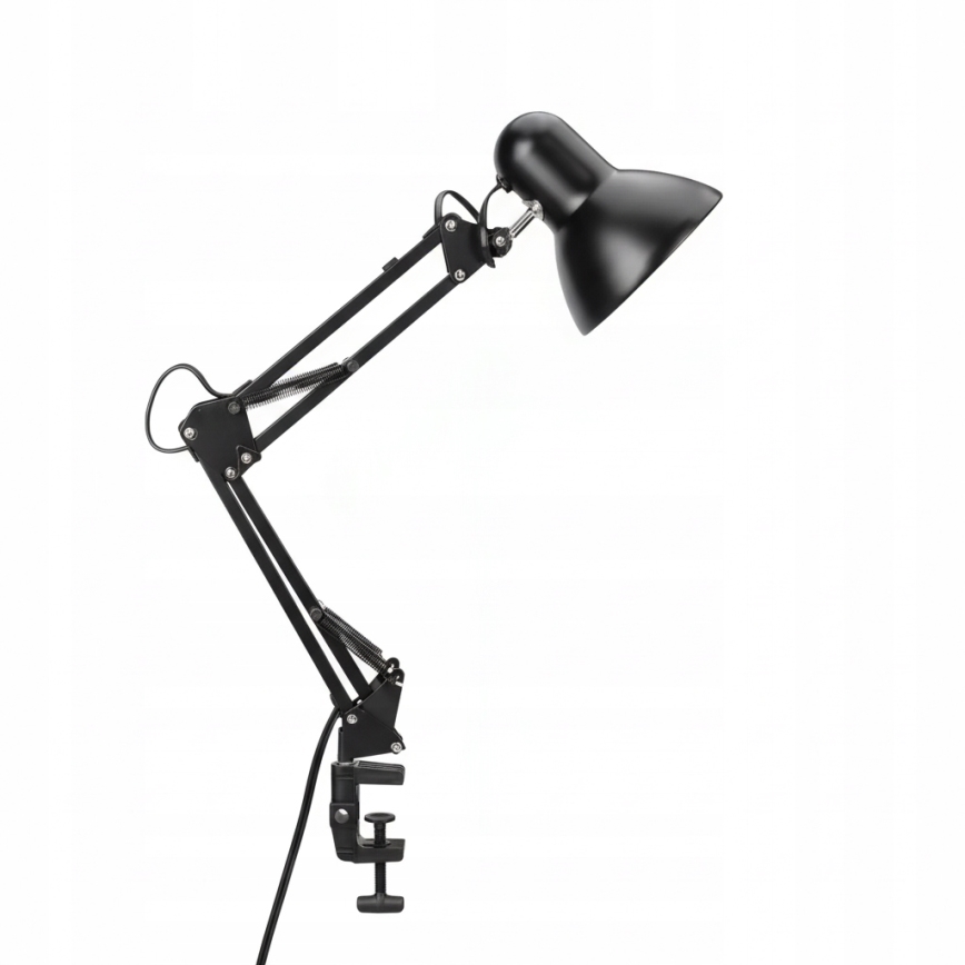 Stolna lampa s kopčom 2 u 1 1xE27/60W/230V crna
